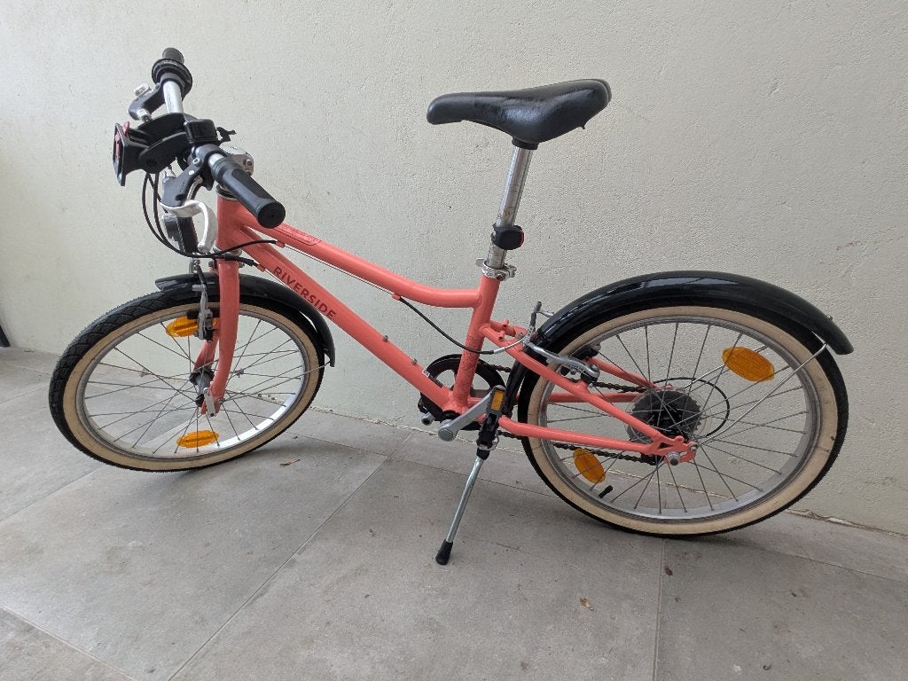 meisjesfiets 20inch, Vélos & Vélomoteurs, Frein sur jante, Frein à main, Utilisé, B-twin decathlon