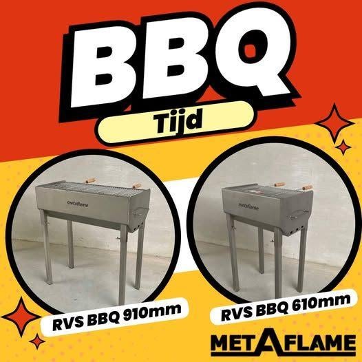 Professionele RVS BBQ’s van MetAflame, bij Techniekwinkel, Jardin & Terrasse, Cuisines extérieures, Neuf, Charbon, Autoportant