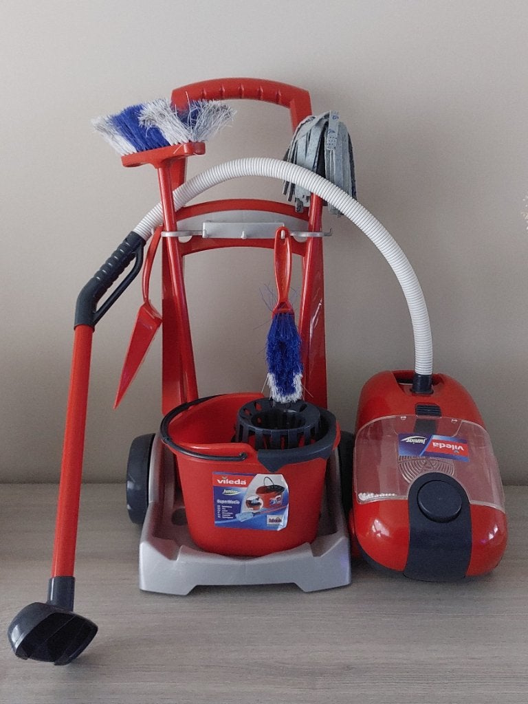 Vileda schoonmaaktrolley met stofzuiger die geluid maakt., Kinderen en Baby's, Ophalen, Gebruikt, Jongen of Meisje