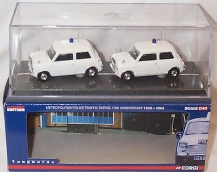 Mini Cooper Metropoltian Police Patrol Vanguards MP1002 ., Hobby & Loisirs créatifs, Enlèvement ou Envoi, Comme neuf, Voiture