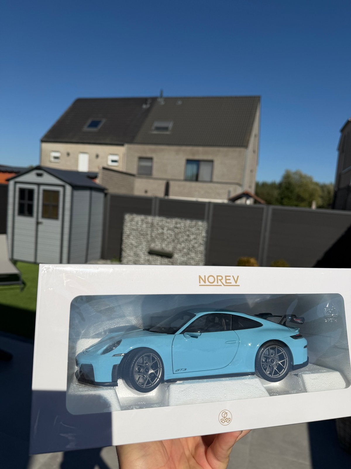 Porsche 992 GT3 gulf blue, Enlèvement ou Envoi, Norev