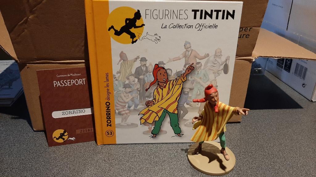 tintin figurine officielle 53, Collections, Enlèvement ou Envoi, Tintin, Comme neuf, Livre ou Jeu
