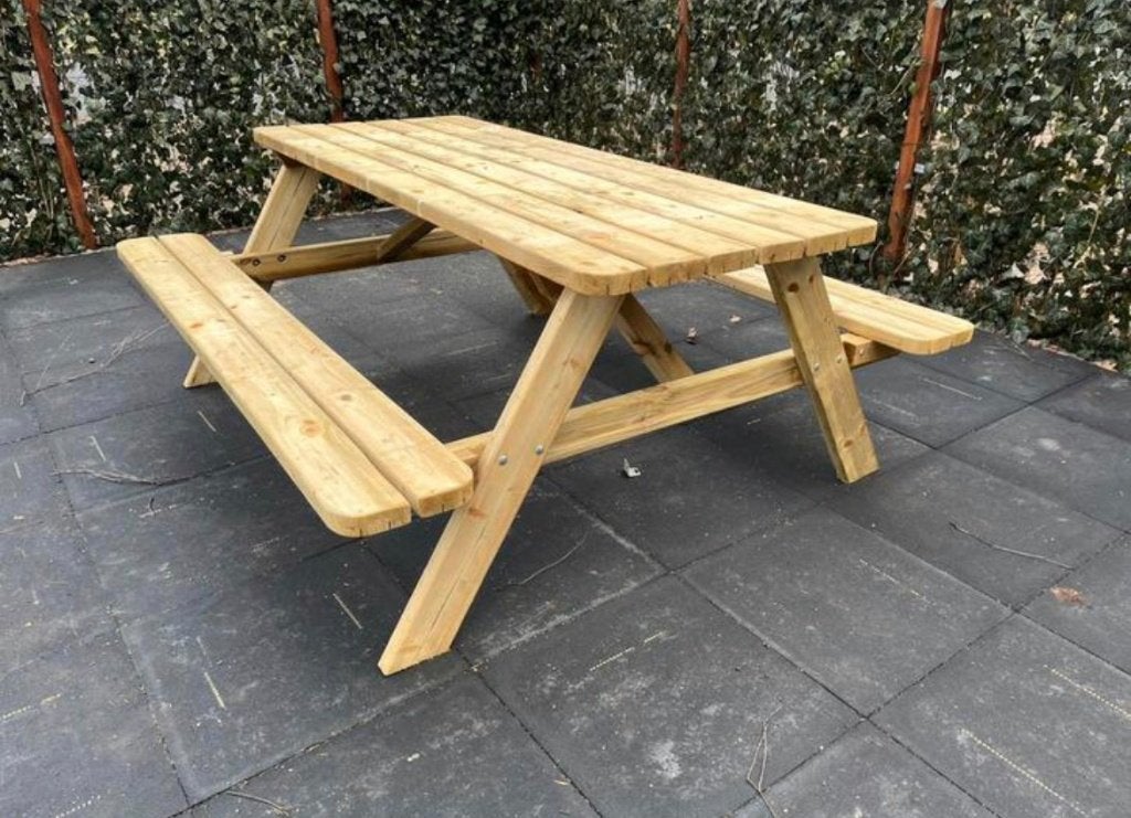 sterke prachtige picknicktafels, Tuin en Terras, Nieuw, Ophalen of Verzenden, Inklapbaar, Rechthoekig