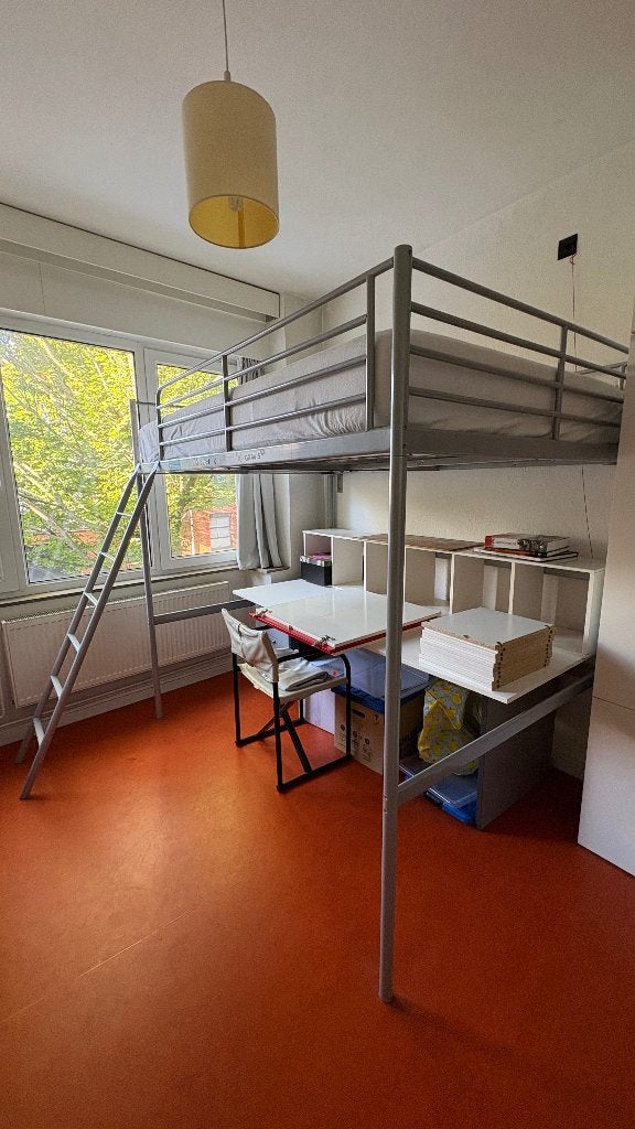 Hoogslaper, Huis en Inrichting, Ophalen, Gebruikt, 140 cm, Hoogslaper