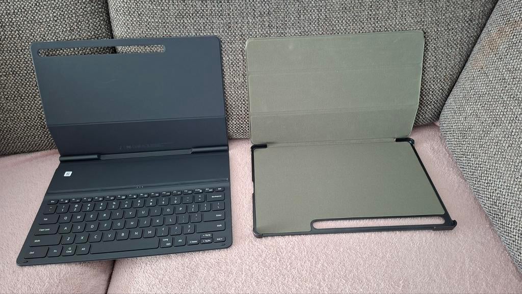 2 covers voor Samsung Galaxy Tab S8+ S7 FE S7+ Slim Book Key, Enlèvement
