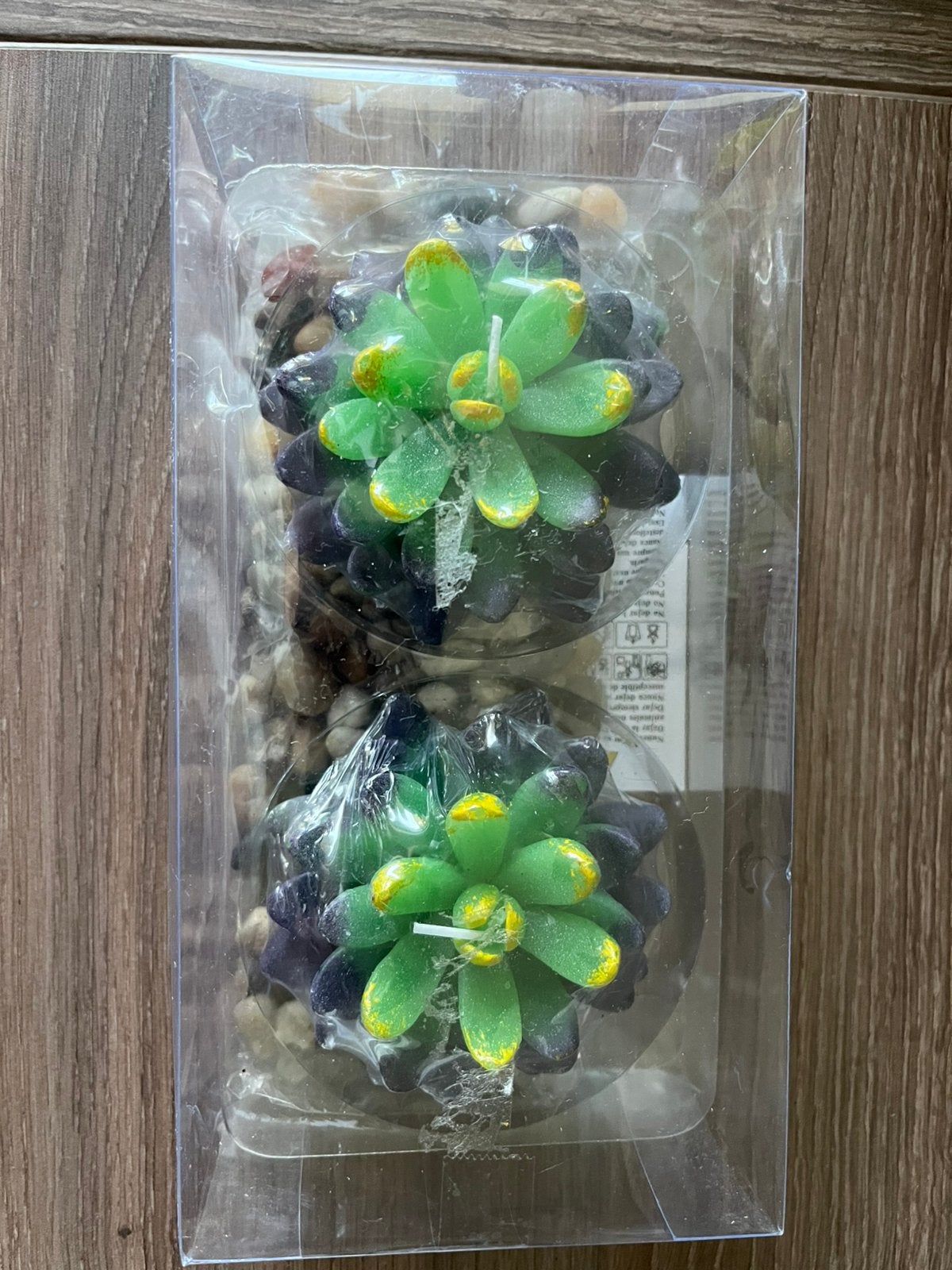 Nouvelles bougies avec pierres décoratives, Envoi, Comme neuf