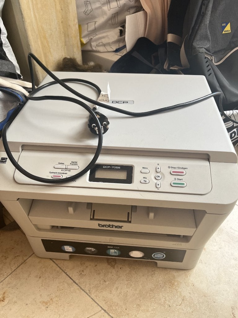 Printer Brother DCP-7055 scan en print, Computers en Software, Ophalen, Gebruikt, Scannen, Printer