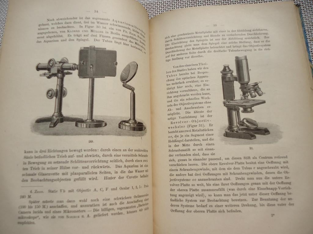1890 Leitfaden der botanischen Mikroskopie BEHRENS 150 plate, Antiek en Kunst, Antiek | Boeken en Manuscripten, Ophalen of Verzenden
