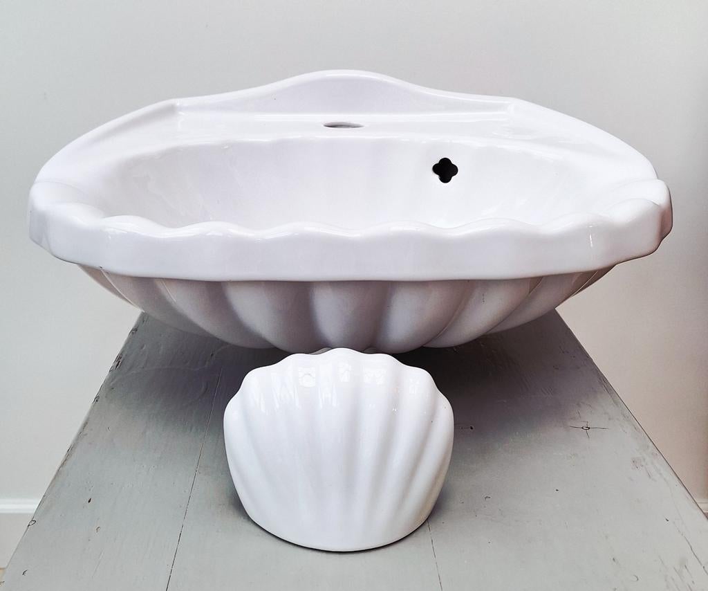 Ancien lavabo avec coque porte-savon séparée, Enlèvement