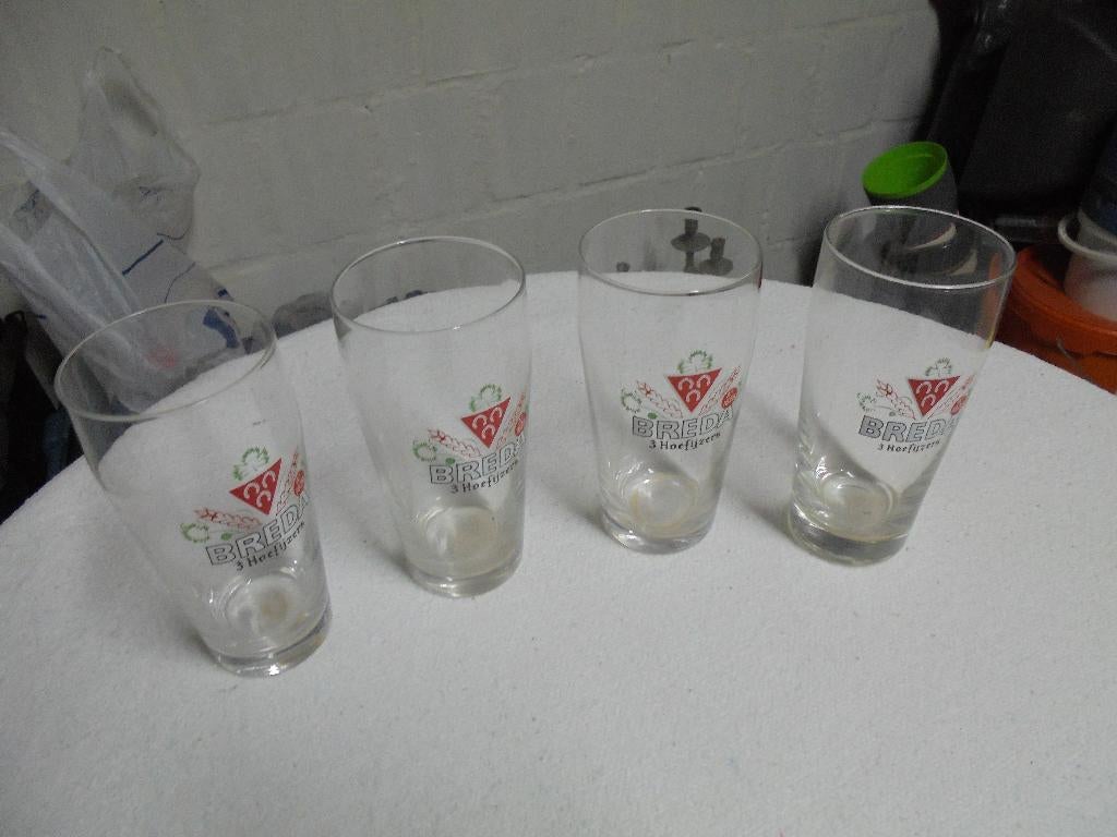 Vintage bierglazen, Ophalen of Verzenden, Zo goed als nieuw, Bierglas