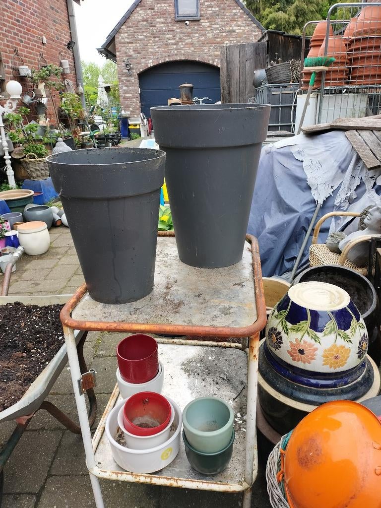 Elho antraciet plantenpotten bloempot, Enlèvement, Synthétique, Intérieur