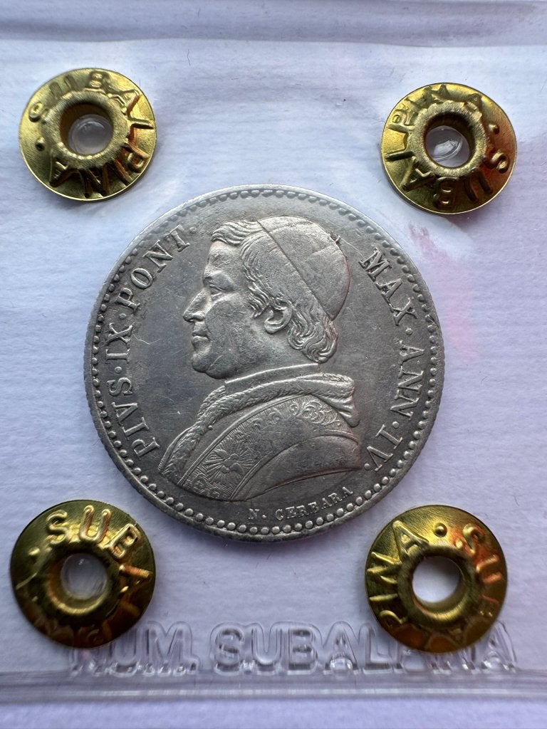 États pontificaux - 20 Baiocchi 1850 (rare), Enlèvement ou Envoi, Autres pays, Monnaie en vrac, Argent