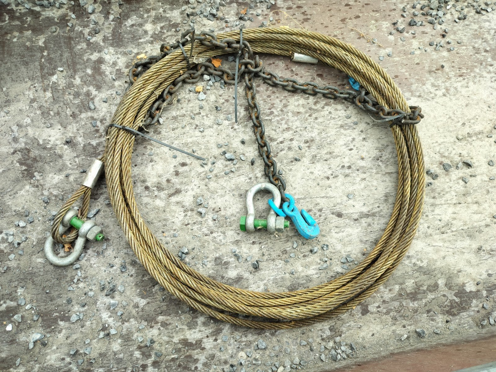 Staalkabel, Ophalen, Zo goed als nieuw