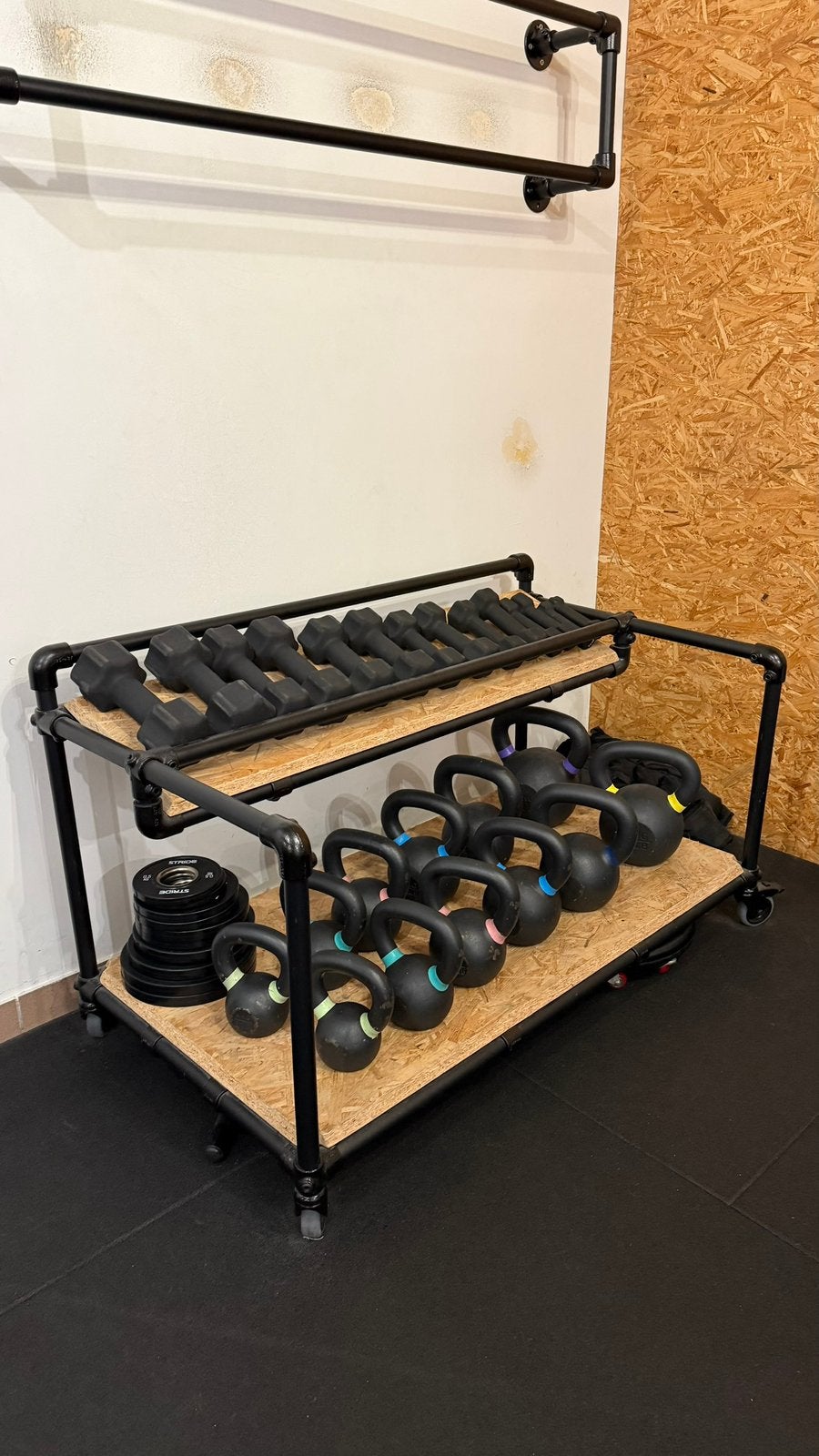 DIY home gym storage, Sport en Fitness, Fitnessmaterialen, Ophalen, Gebruikt, Benen, Overige typen