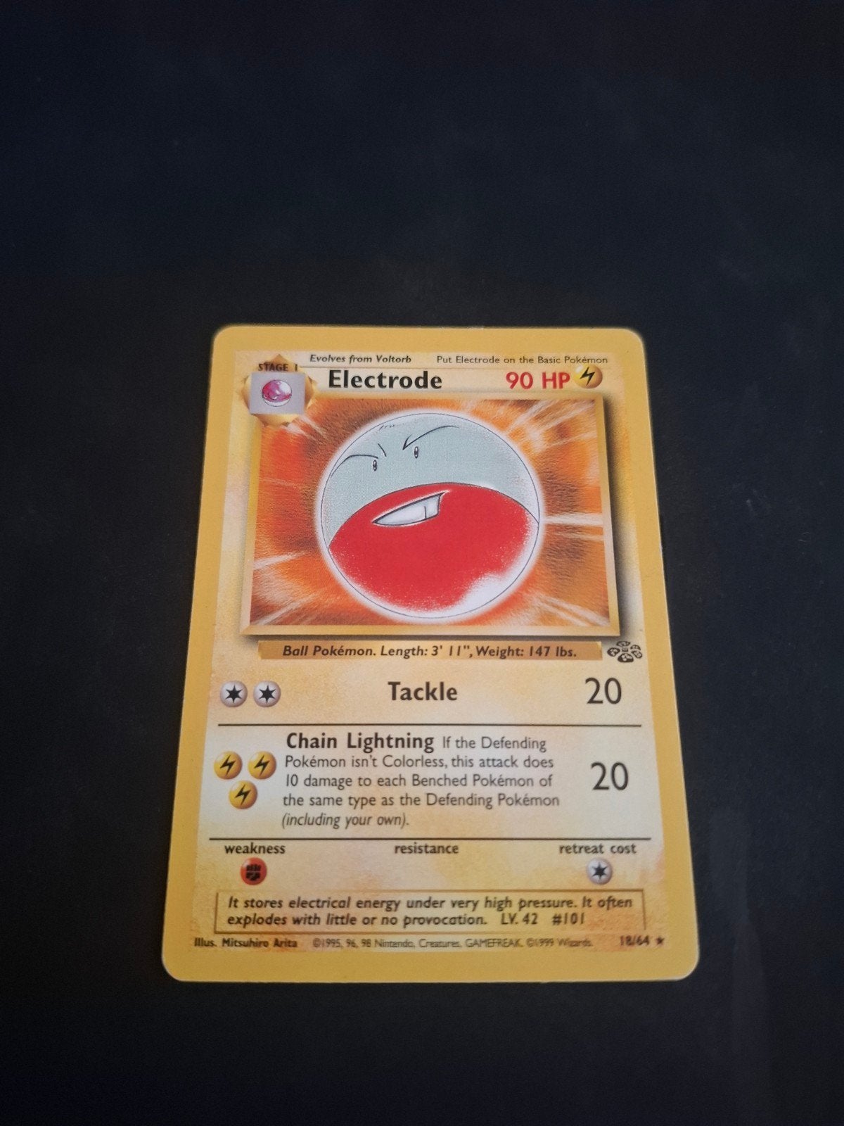 Pokémon Kaart Electrode 18/64 Jungle Set - Zeldzaam, Hobby en Vrije tijd, Verzamelkaartspellen | Pokémon, Ophalen of Verzenden