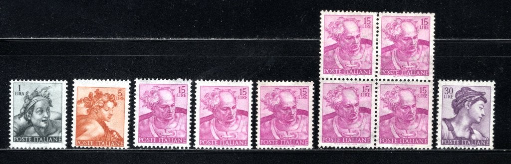 ITALIE Lot 1961 MNH, Envoi, Non oblitéré