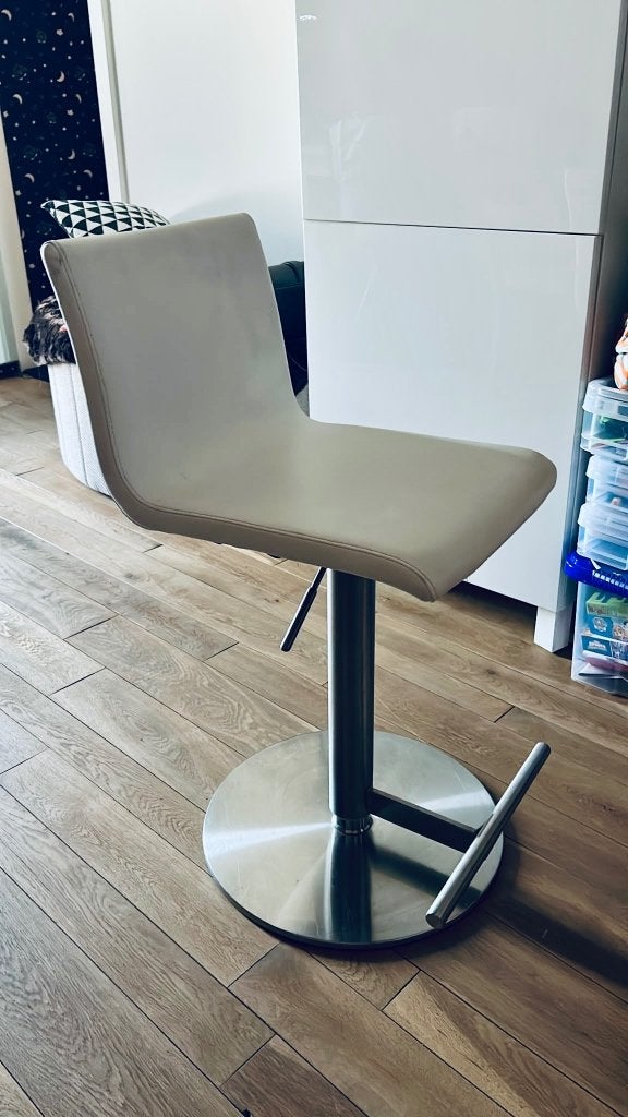 chaises de bar, 2 tabourets, Enlèvement, Utilisé, Cuir