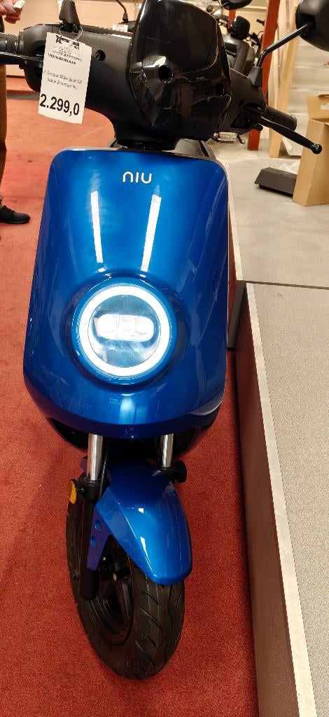Elektrische Scooter NIU MQi+ Sport SR 48V-31AH Blauw/Zwart, Vélos & Vélomoteurs, Vélomoteurs & Scooters bridés, Neuf, Autres marques