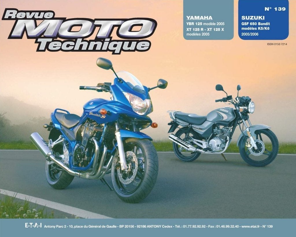 Revue Moto Technique Yamaha125 YBR -XTR -XTX + Suzuki GSF650, Ophalen, Nieuw, Algemeen