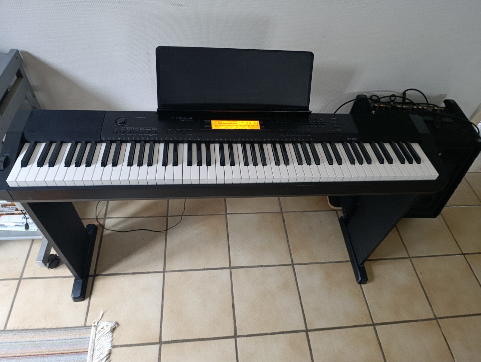 Piano électrique 88 touches, Muziek en Instrumenten, Piano's, Ophalen, Zwart, Zo goed als nieuw, Piano