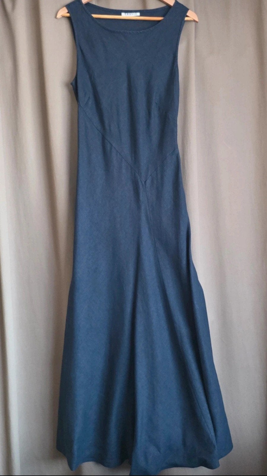 Robe longue vintage en lin Cassis, Taille 42/44 (L), Enlèvement ou Envoi, Cassis, Comme neuf