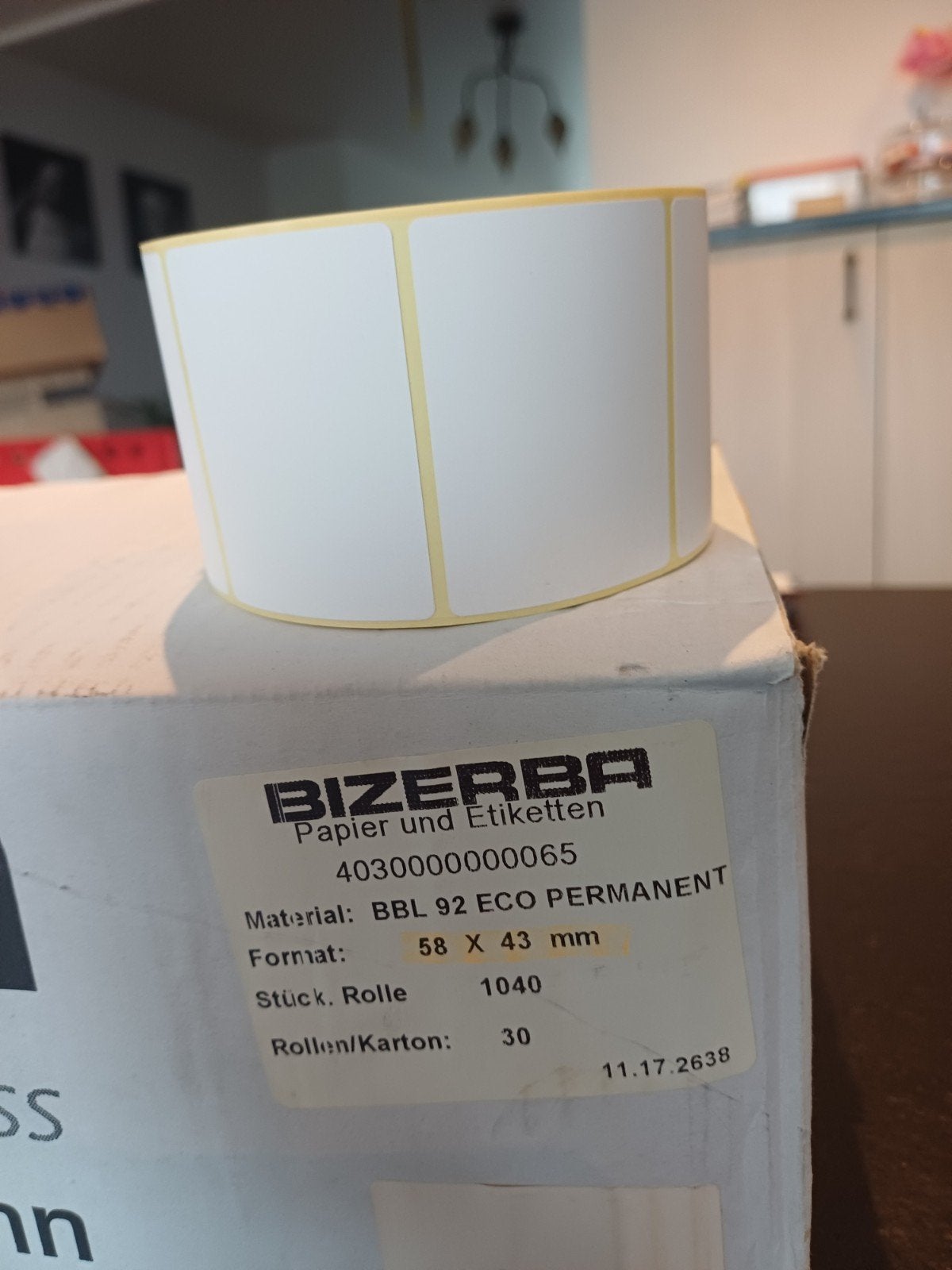 Bizerba etiketten, Enlèvement