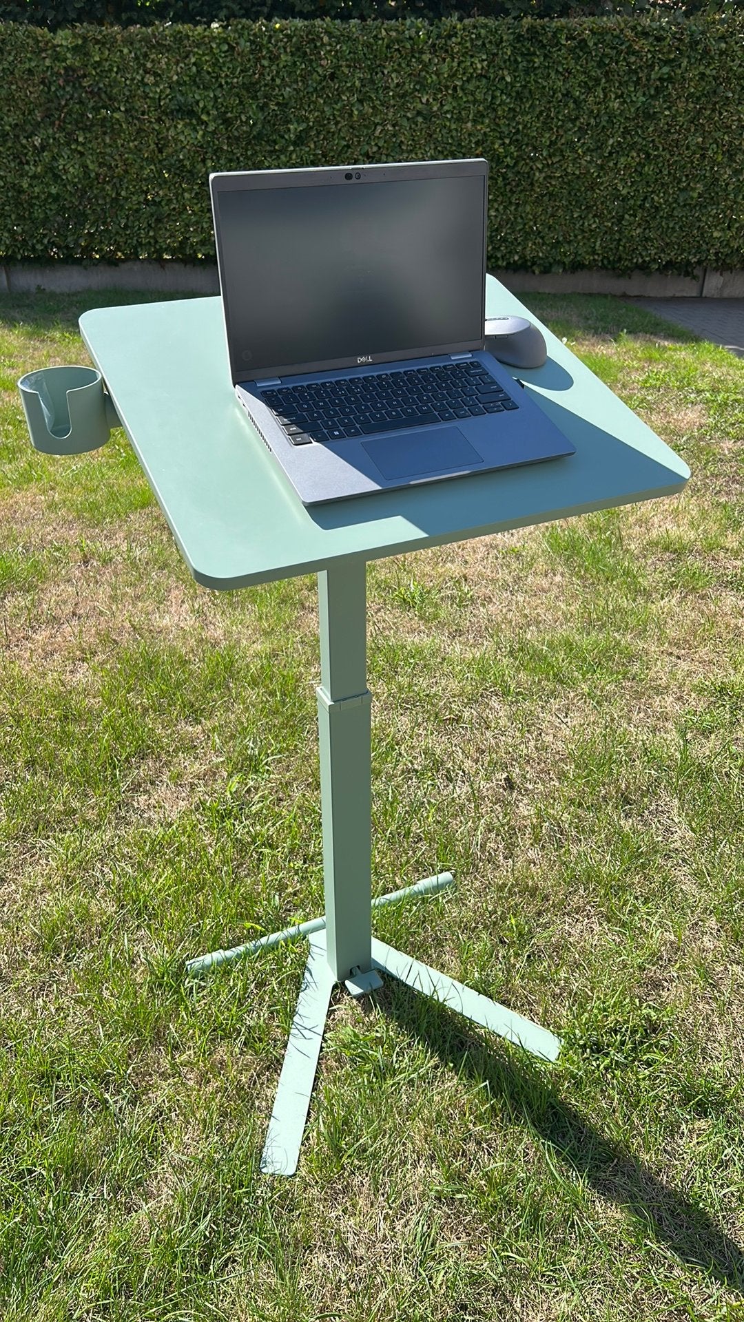 IKEA Mittzon computer tafel 66x50, Ophalen, Zo goed als nieuw, In hoogte verstelbaar