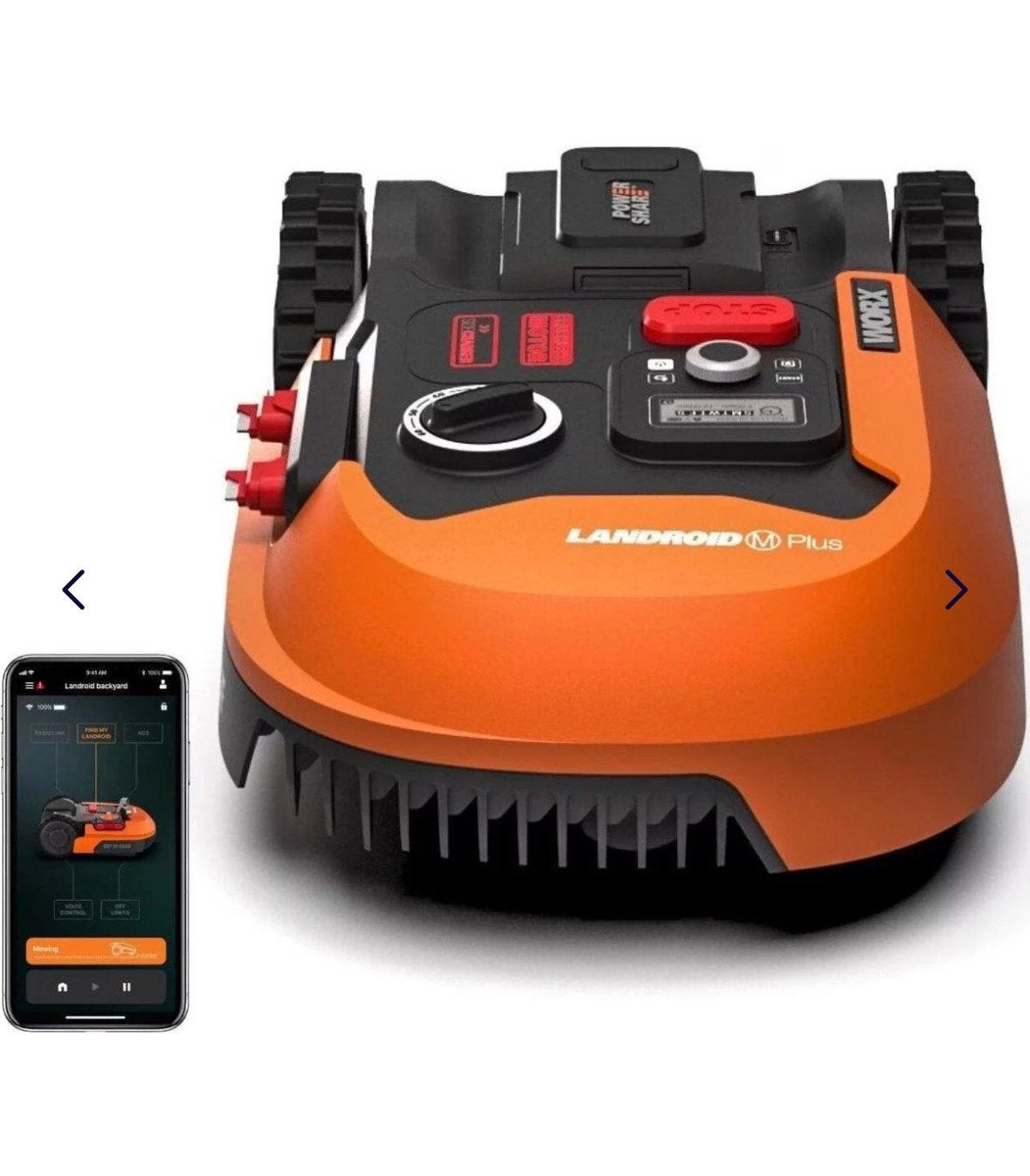 Robotmaaier Landroid Worx type WR165E(M plus), Tuin en Terras, Ophalen, Zo goed als nieuw, Minder dan 20 cm, Bestuurbaar via app