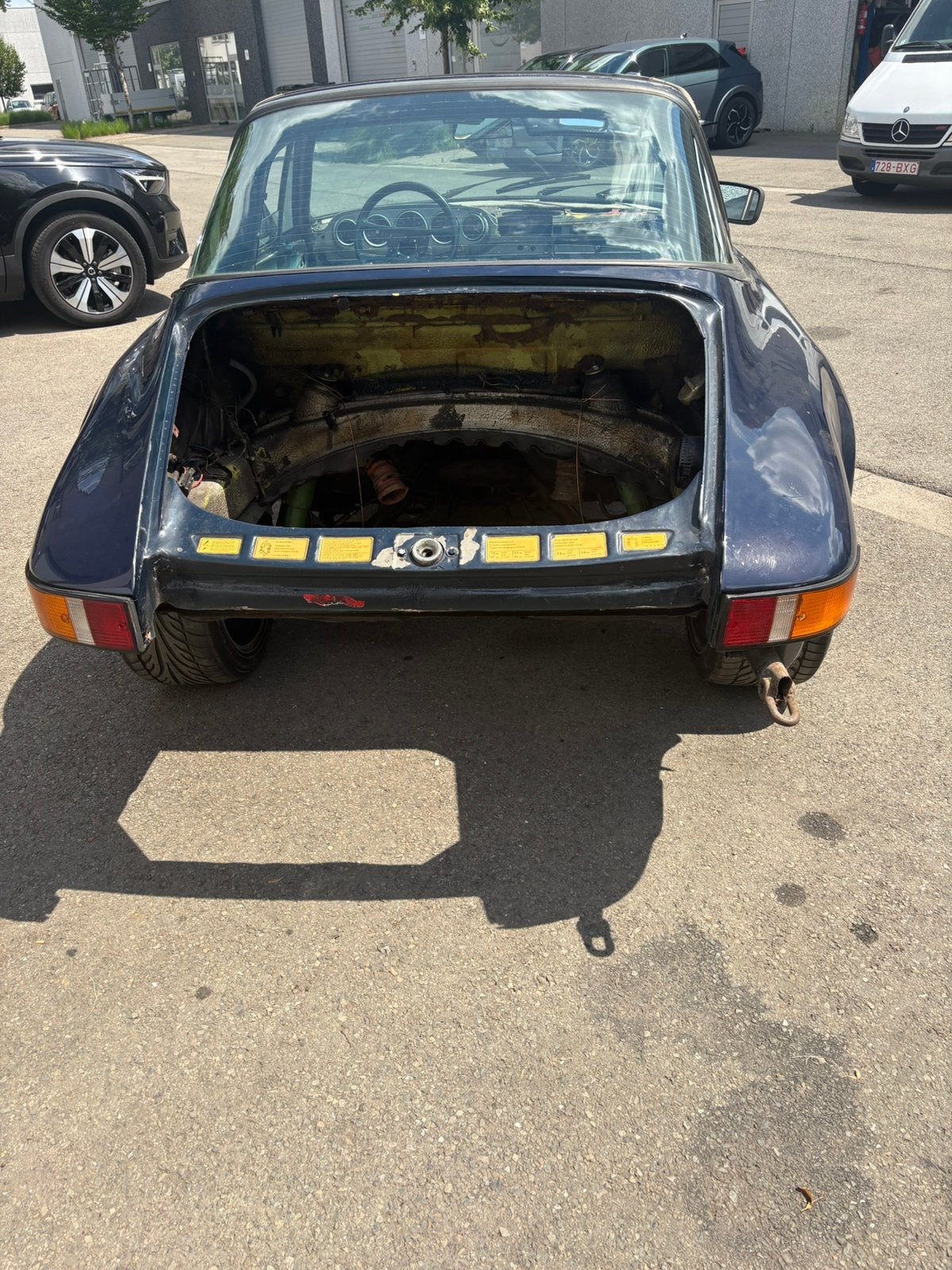Porsche 911 T   Targa  F model 1973, Auto's, Cabriolet, Blauw, Particulier, 2 deurs