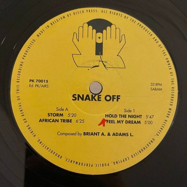 Snake Off - Storm, Cd's en Dvd's, Ophalen of Verzenden, Gebruikt, 12 inch, Techno