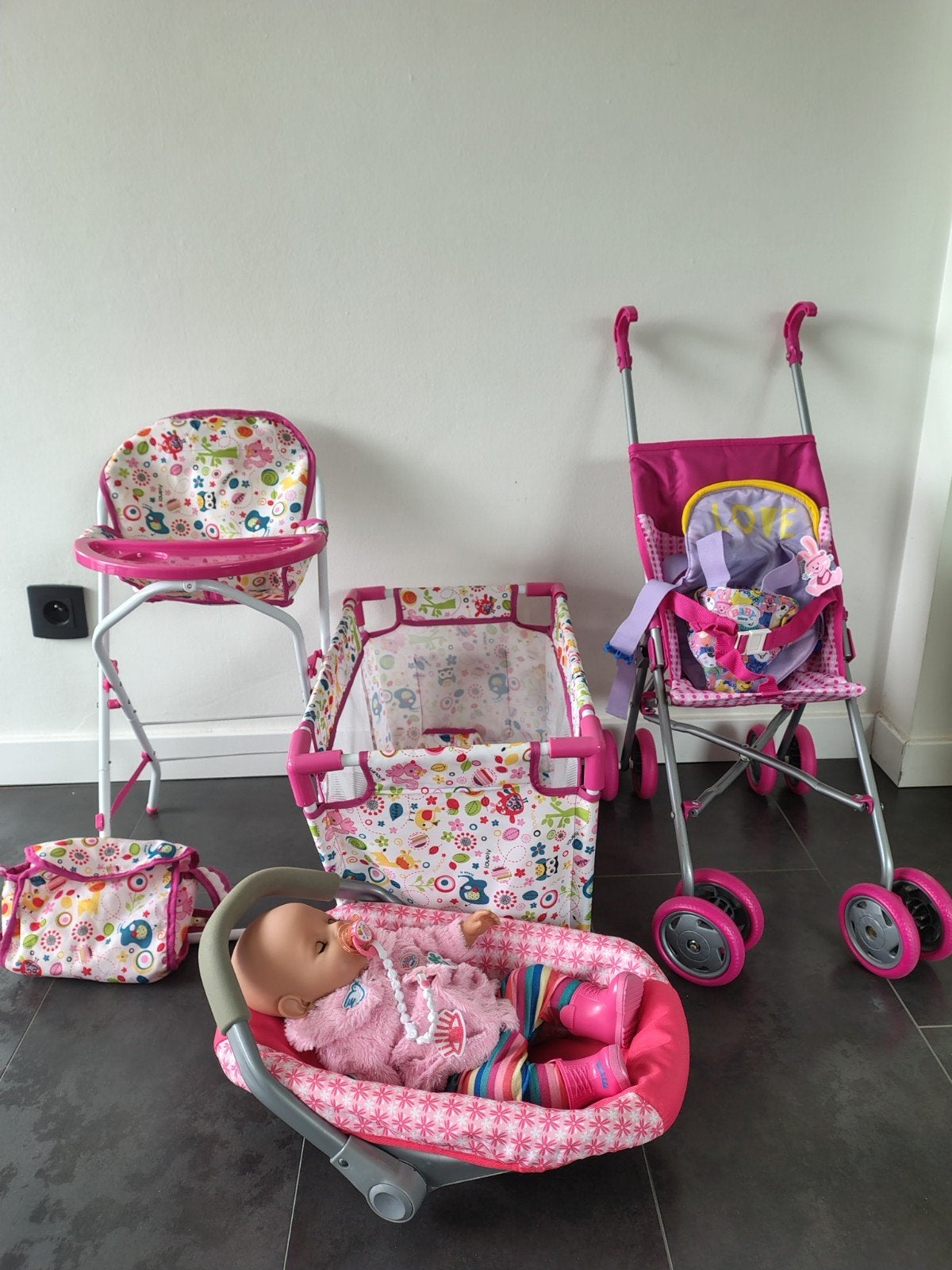 poppenset met Babyborn pop, Kinderen en Baby's, Ophalen, Gebruikt, Babypop