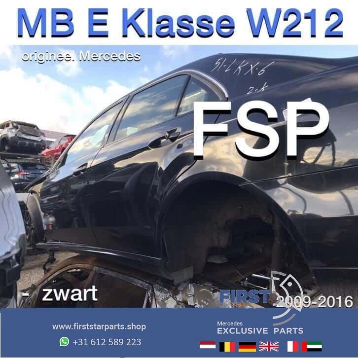 W212 E Klasse portier links rechts voor Mercedes zwarte deur, Utilisé, Porte, -, -