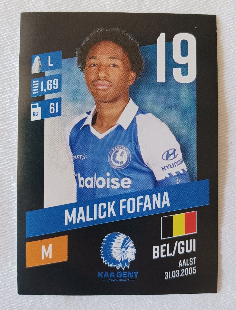 Sticker Malick Fofana (rookie) - Pro League 2023-2024, Ophalen of Verzenden, Zo goed als nieuw, Sticker