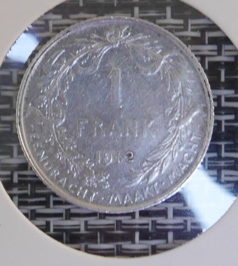 Piece 1 Franc Belge, Enlèvement ou Envoi, Monnaie en vrac, Argent, Argent