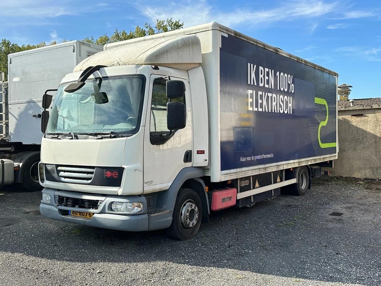 DAF LF GINAF HYTRUCK! 100% ELECTRIC! ZERO EMISSION!ELEKTRISC, Auto's, Automaat, Achterwielaandrijving, Wit, DAF