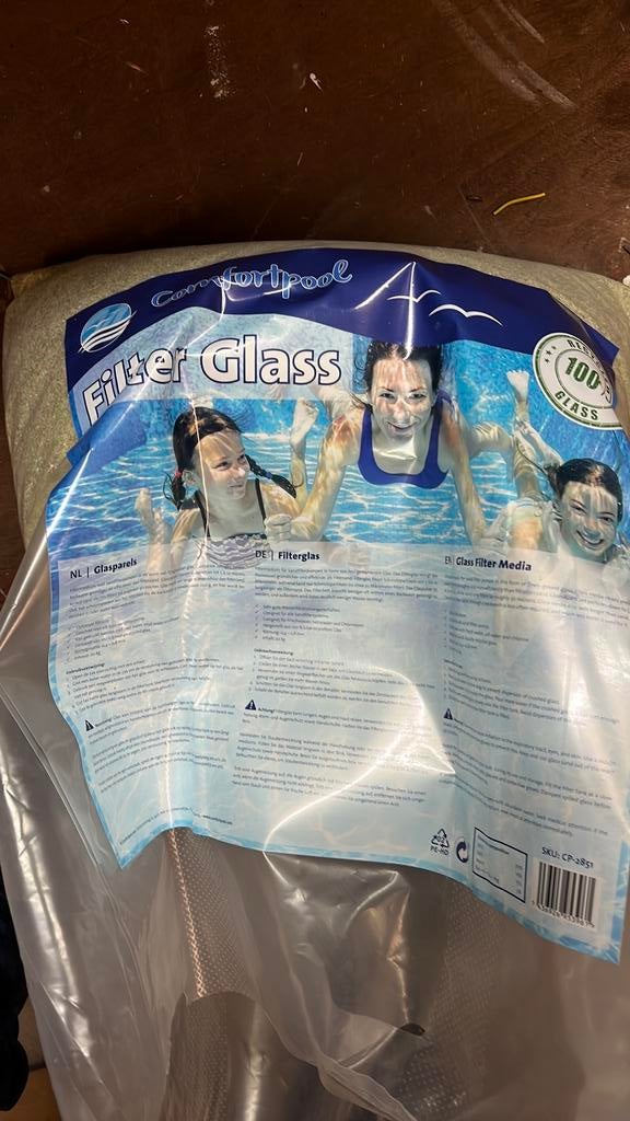 Filter glass glasparels voor zandfilter, Tuin en Terras, Zwembad-toebehoren, Ophalen, Zo goed als nieuw, Filter