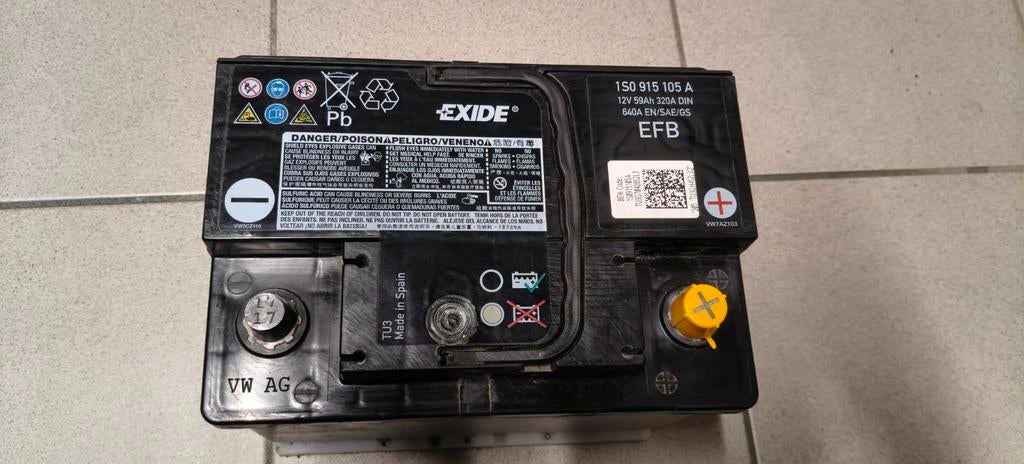 Autobatterij SEAT start/stop 12V 59ah, Auto-onderdelen, Ophalen, Gebruikt, Seat