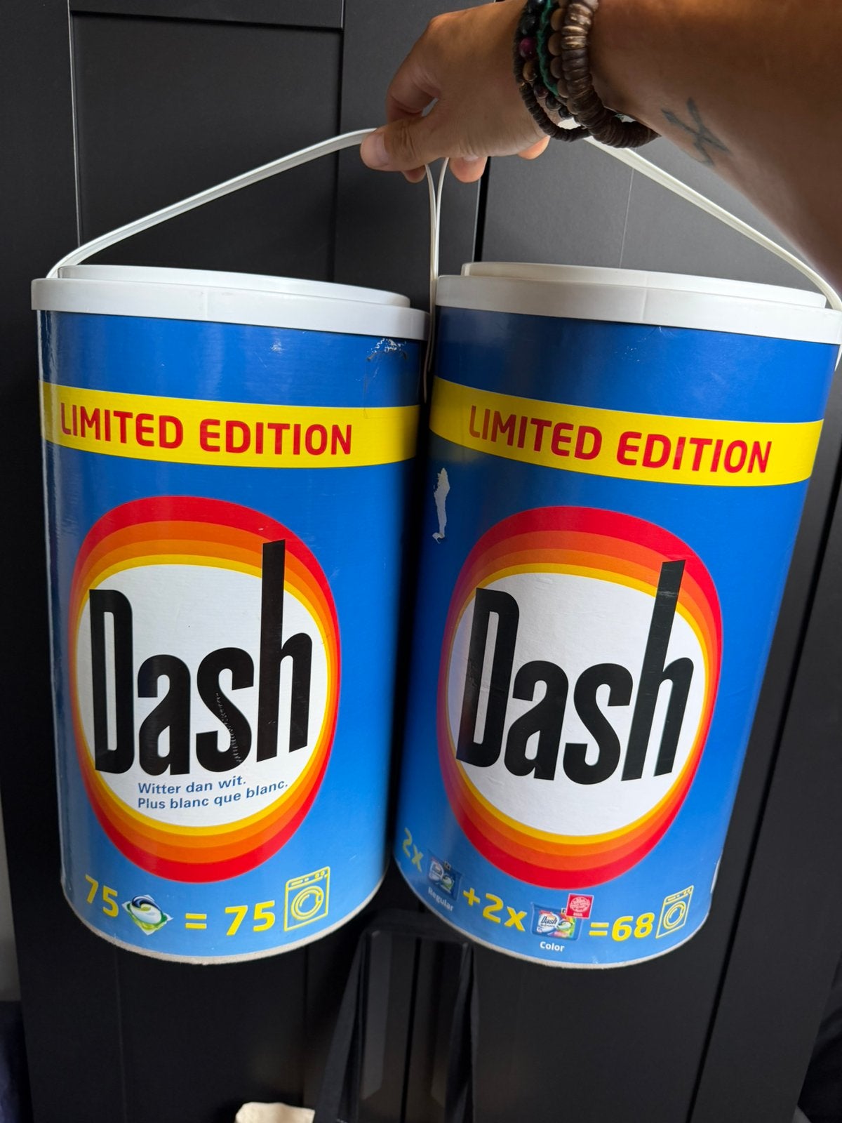 Dash tonnen, Verzamelen, Ophalen, Gebruikt