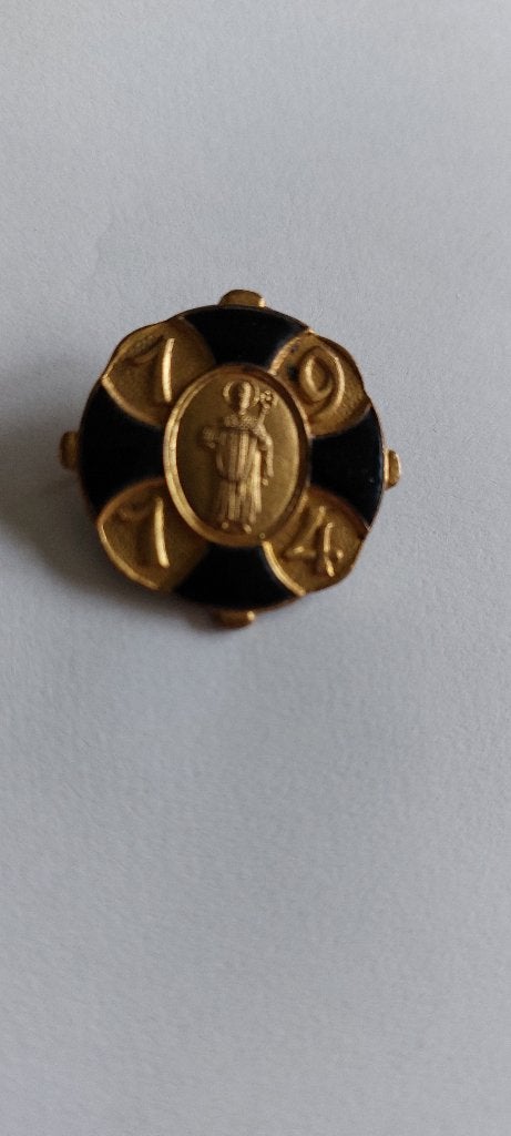 1914 WOI Oostenrijk Hongarije speld voor pet badge militaria, Ophalen of Verzenden, Embleem of Badge