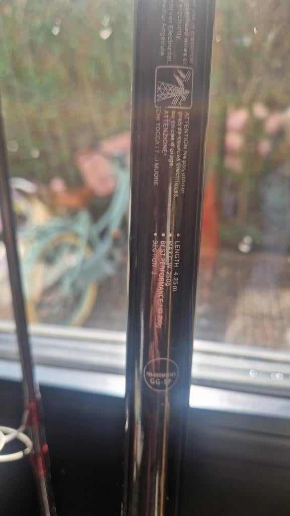 Canne de plage Shimano 4.25 Forcemaster, Sports nautiques & Bateaux, Enlèvement, Utilisé, Canne à lancer