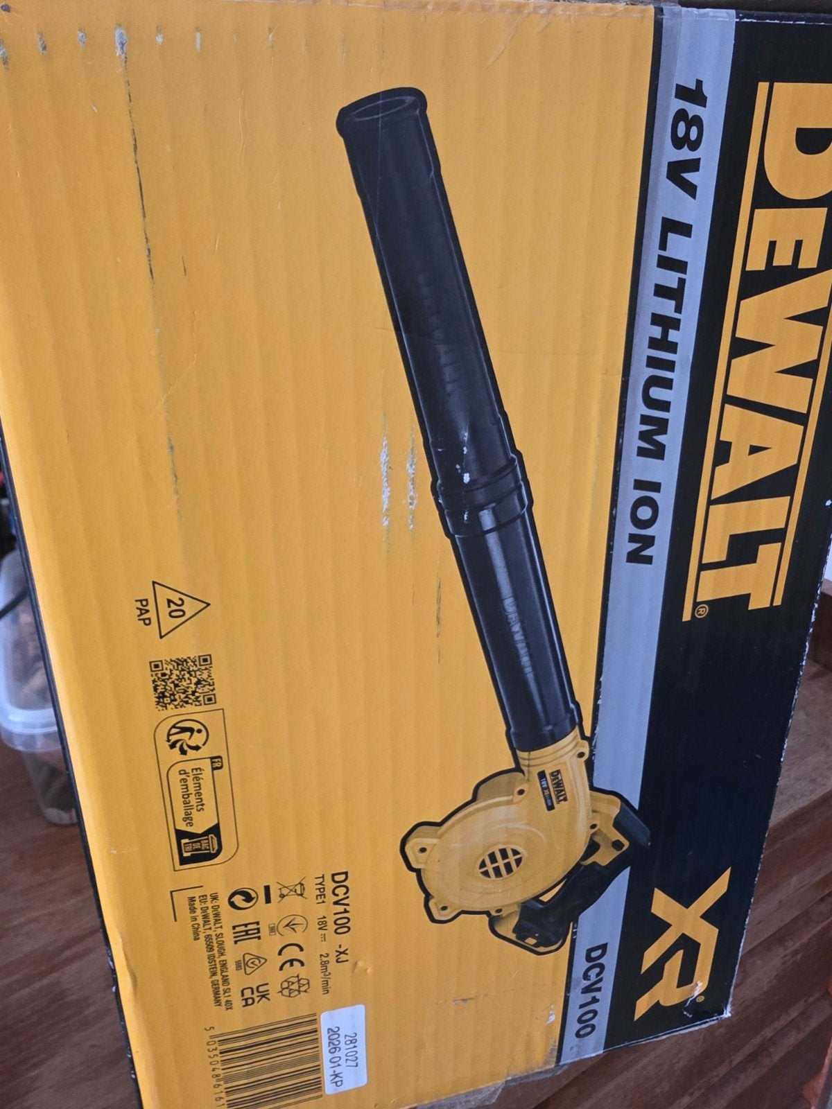 compacte accublazer van dewalt, Tuin en Terras, Nieuw, Ophalen of Verzenden, Dewalt, Accu