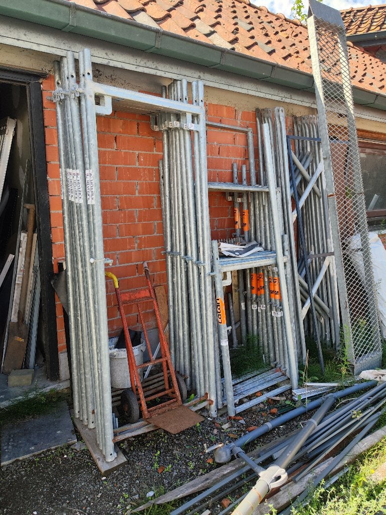 Gevel stelling, Doe-het-zelf en Bouw, Ophalen, Gebruikt, Gevelsteiger, 5 meter of hoger