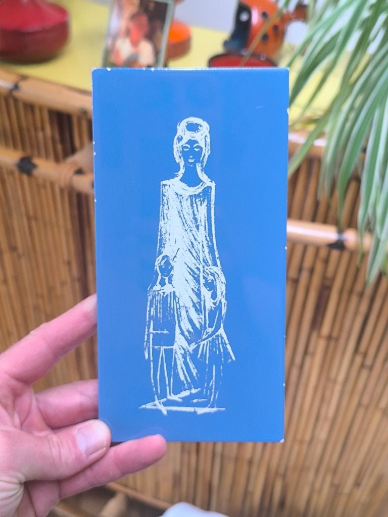 Mosa Holland Vintage 1960 tegeltje met moeder en kind, Ophalen of Verzenden