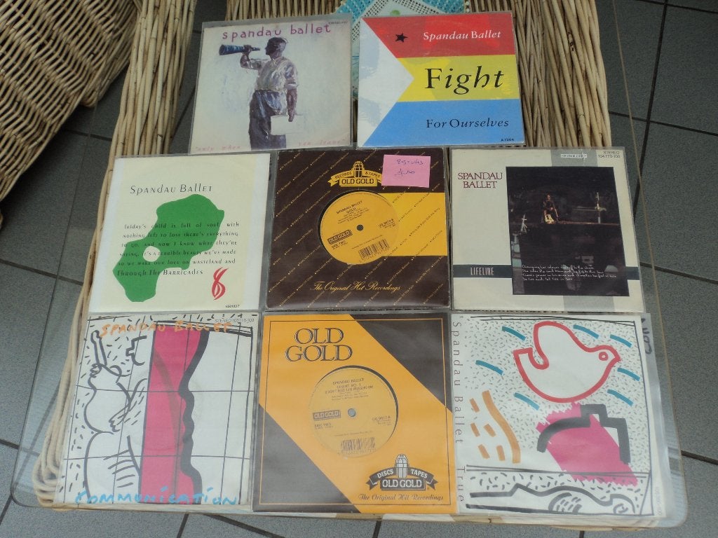 Spandau ballet lot van 8 singles voor 10 euro!, CD & DVD, Vinyles Singles, Enlèvement ou Envoi, Utilisé, Musique du monde, Housse de protection extérieure