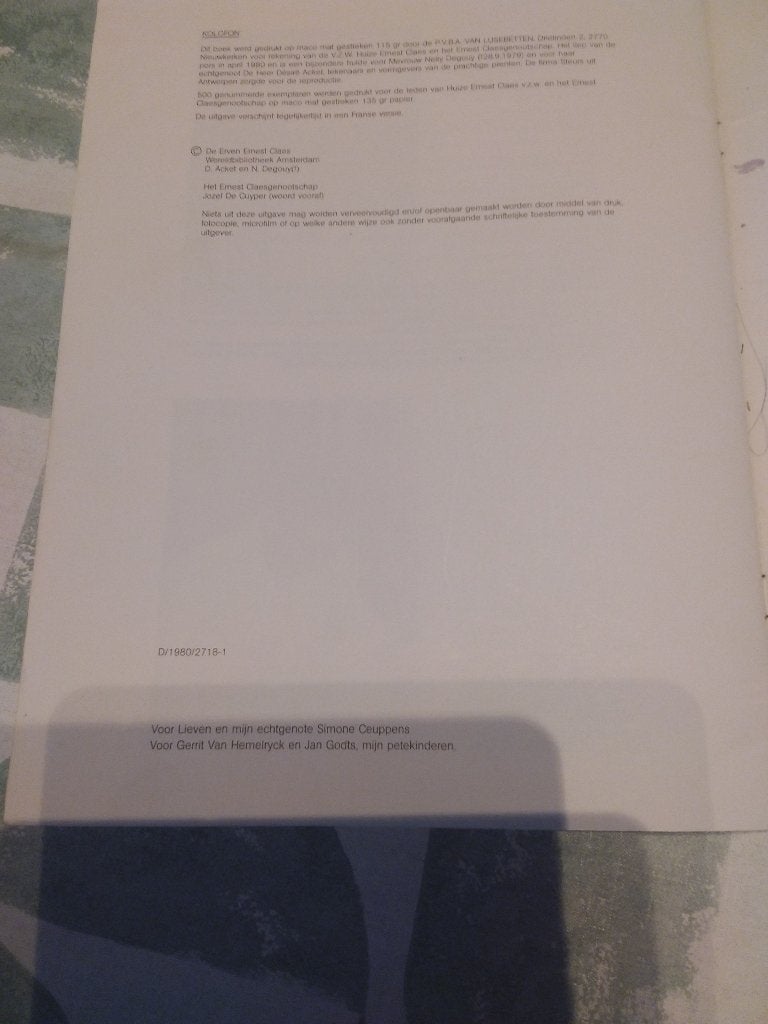Prentenboek, Boeken, Ophalen of Verzenden, Zo goed als nieuw, Ernest claes, Prentenboek