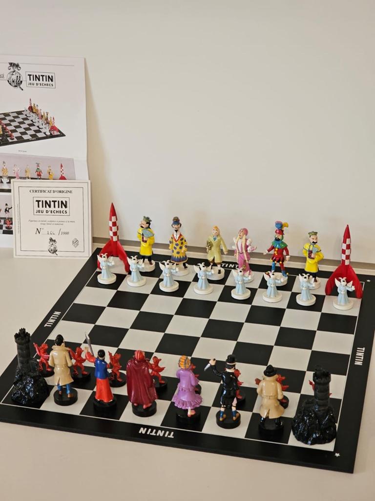 Jeu d’echec tintin moulinsart pixi, Collections, Statues & Figurines, Comme neuf, Enlèvement ou Envoi