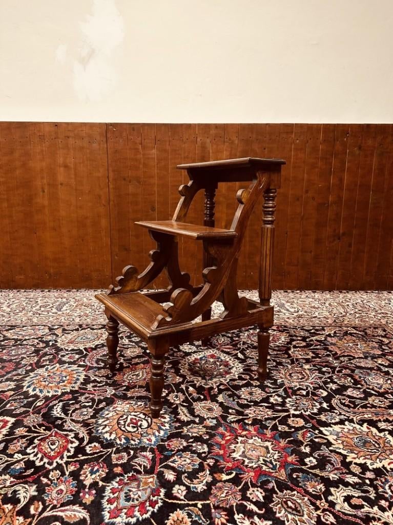 Klassiek Engelse Bibliotheektrap Trap, Antiek en Kunst, Antiek | Kantoor en Zakelijk, Ophalen