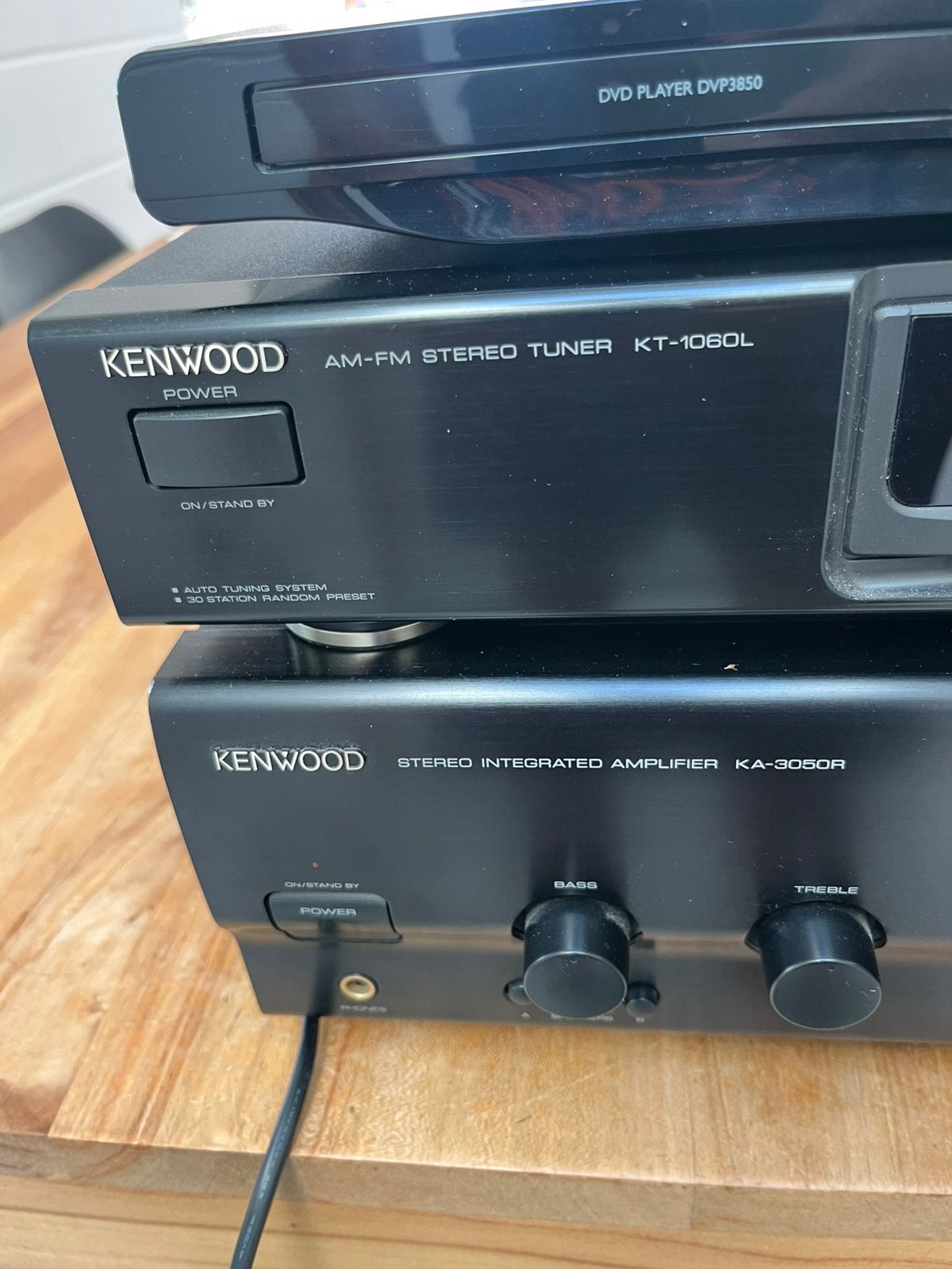 Vintage kenwood versterker en tuner + gratis Philips dvd, Audio, Tv en Foto, Stereoketens, Ophalen, Zo goed als nieuw, Overige merken