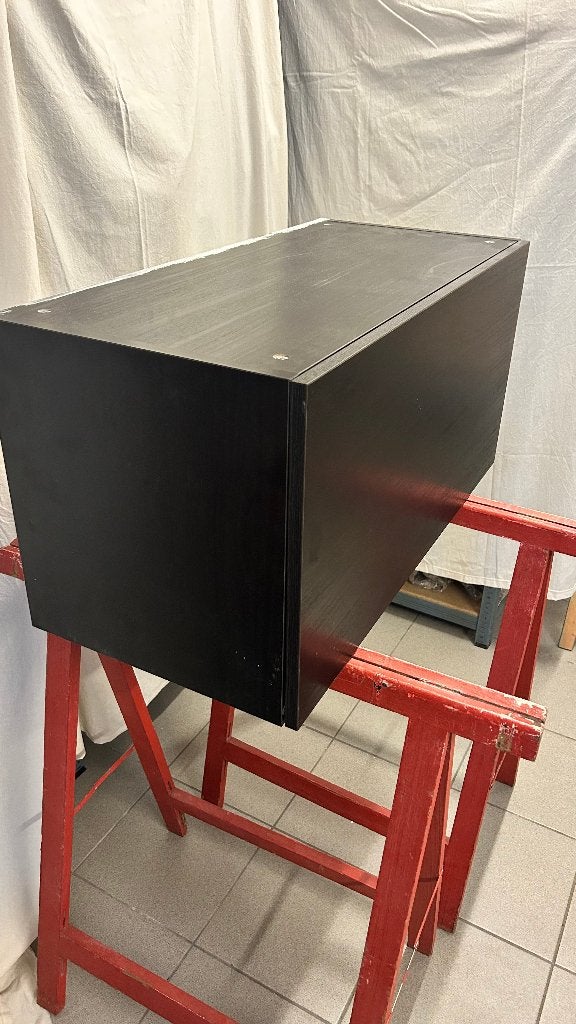 2X IKEA Metod Bovenkasten met Klapdeur (Tingsryd zwartbruin), Ophalen, Gebruikt, Zwart, 50 tot 100 cm