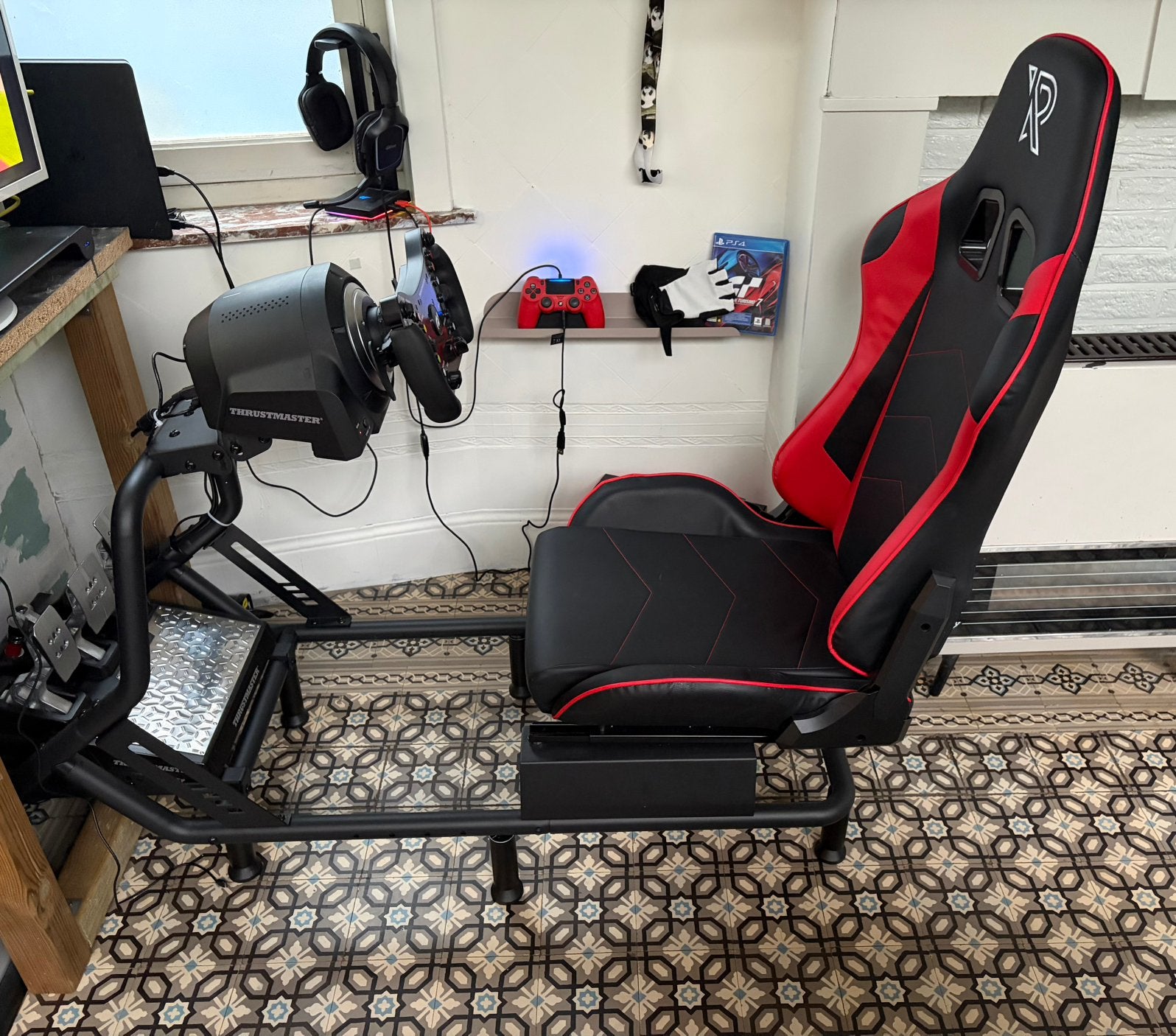 Simrace set, Games en Spelcomputers, Ophalen, Racestoel, PlayStation, Zo goed als nieuw